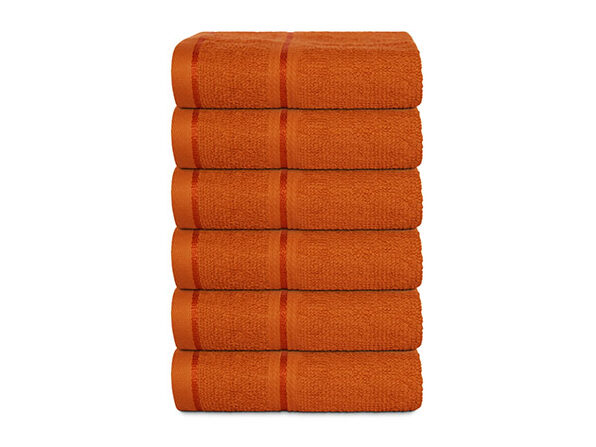 Hurbane Home 6 Piece Washcloth Set Orange - Product Image