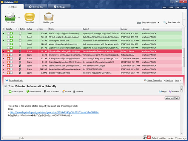 MailWasher Pro 7.12.190 for windows instal free