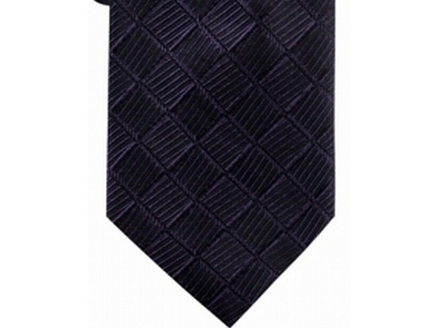 Ryan Seacrest Distinction Men's Franco Geo Silk Tie Purple Size Regular