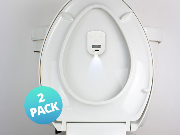 illumiBowl Toilet Projector Night Light: 2-Pack