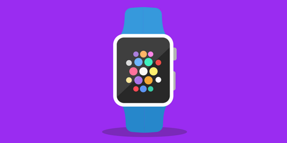An illustration of an Apple Watch