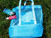 Beach Bag with Insulated Cooler (Blue)