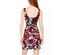 BCX Juniors' Women's Printed Satin Dress Maroon Size 15