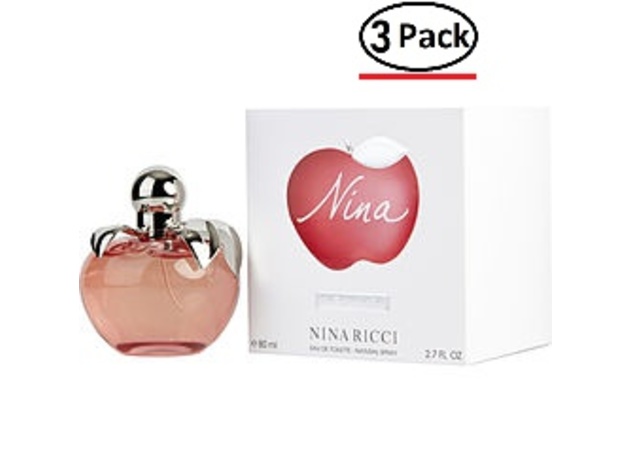NINA by Nina Ricci EDT SPRAY 2.7 OZ (Package Of 3)