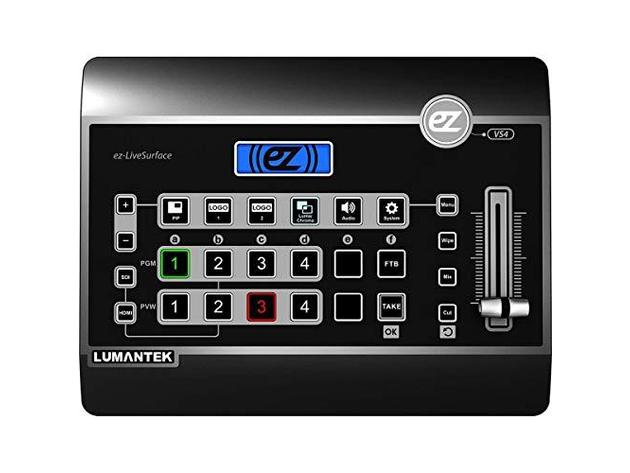Lumantek ez-Pro VS4 4 Channels 4x1 Multiview Seamless Switcher for 3G-SDI & HDMI (Like New, Open Retail Box)