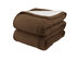 Pure Warmth by Biddeford MicroPlush Sherpa Electric Heated Warming Blanket Twin Full Queen King - Chocolate