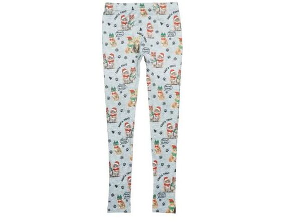 christmas fleece leggings