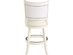 Boraam 42424 Bristol Counter Height Swivel Stool, 24-Inch - Distress White (Refurbished)