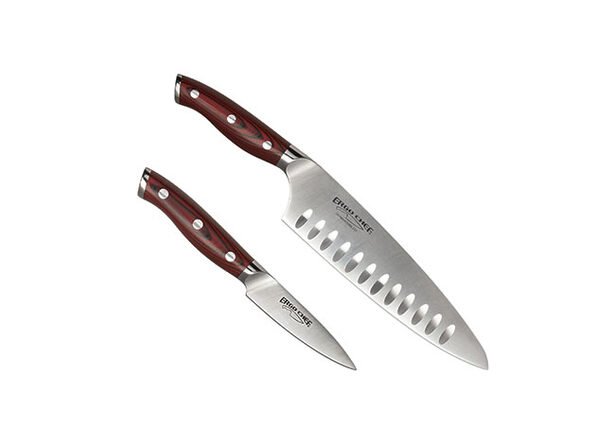 Crimson G10 2pc. Chef & Paring Knife Set - Ergo Chef Knives