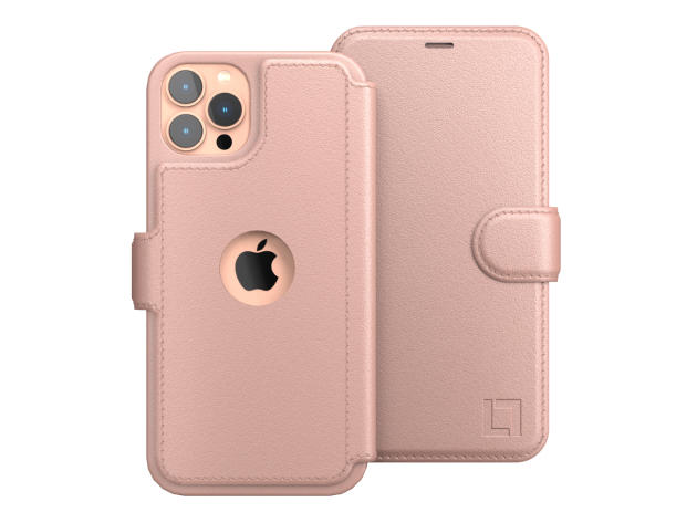 Practical Design Featuring Raised Edges, 4 Card Slots, Magnetic Snap, & More—Protect Your iPhone & Have Your Essentials Right at Hand with This Stylish Wallet Case!