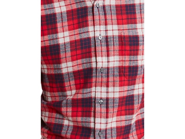 Club Room Men's Flannel Shirt Red Size Small