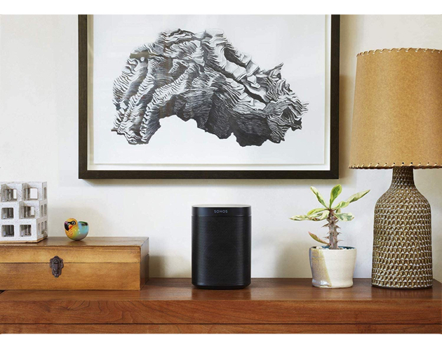 Sonos One (Gen 2) - Voice Controlled Smart Speaker with Amazon Alexa Built-in - Black - Certified Refurbished Retail Box