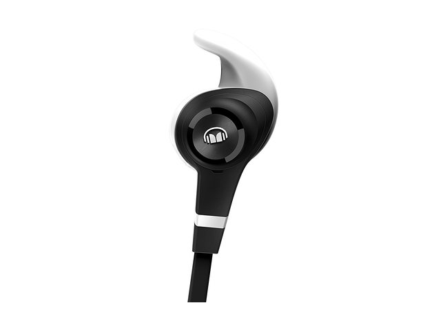 Monster iSport Strive Headphones with Mic, Sports Headphones, Running, Noise Isolation, Sweatproof - Black