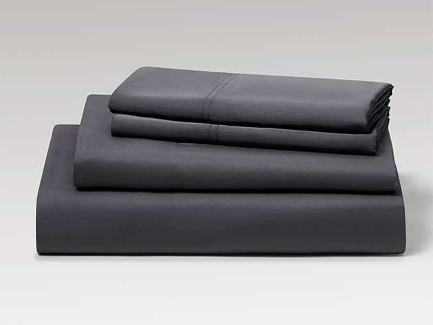 Kathy Ireland 300 Thread Count 100% Bamboo Rayon Sheet Set (Full/Charcoal)