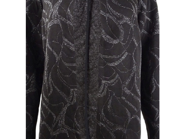 Alfani Women's Metallic-Print Jacquard Topper Jacket Size Large