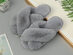 Comfy Toes Women's Slippers (Grey/Size 7)