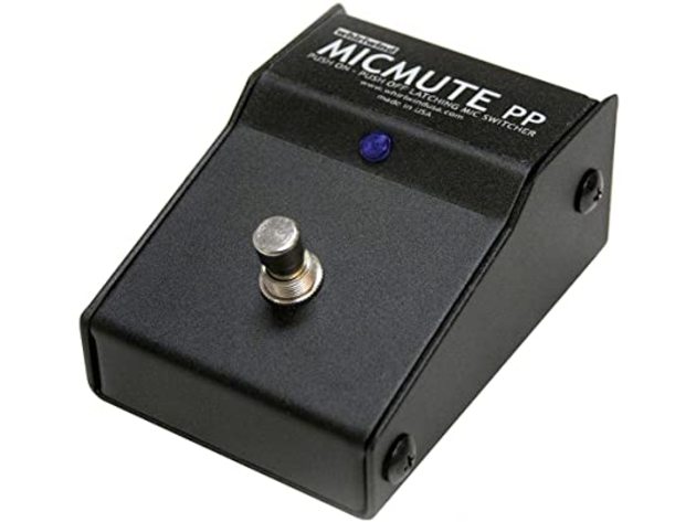 Whirlwind Micmute Latching Push On/Off Foot Pedal Mic Switch with XLR I/O Jack (Used, Open Retail Box)