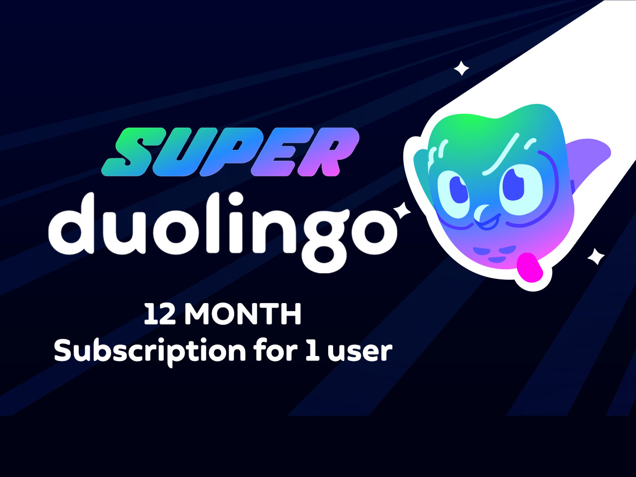 Super Duolingo Family Plan: 1-Year Subscription