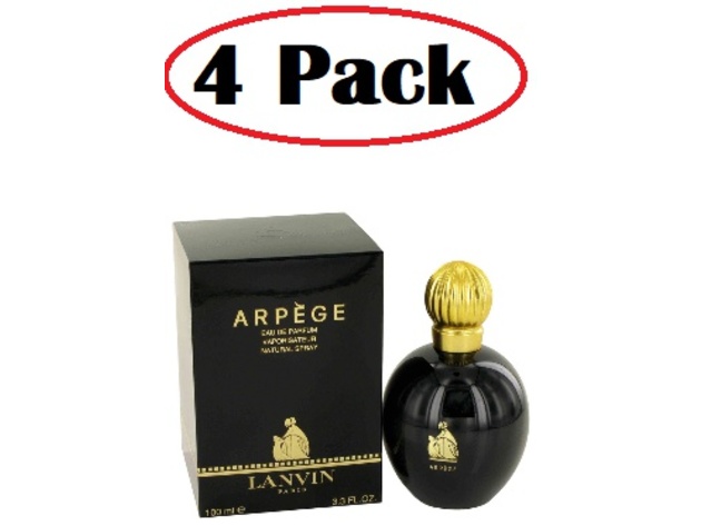 4 Pack of ARPEGE by Lanvin Eau De Parfum Spray 3.4 oz