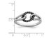 1/4 Carat (ctw) Black & White Diamond Ring in Sterling Silver