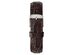 Daniel Wellington Classic York Men's Leather Strap Quartz Watch, Designed to be Thin and Elegant, 36mm, Dark Brown/Silver (New Open Box)
