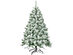 4.5 Foot Snow Flocked Artificial Christmas Tree w/400 Tips and Foldable Base