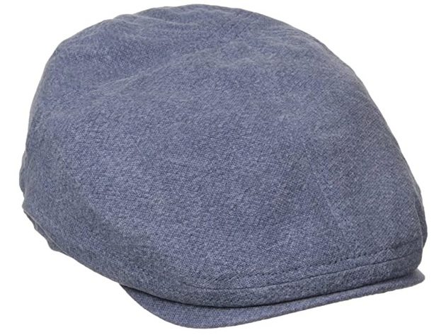 Stetson Men's Plaid Newsboy Cap Blue Size Medium