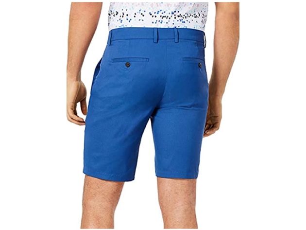 Alfani Men's AlfaTech Stretch Waistband 9" Shorts Dark Blue Size 34