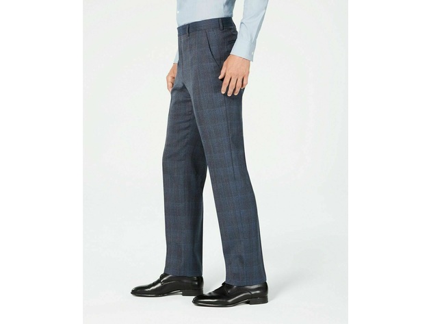 Michael Kors Men's Plaid Dress Pants Blue Size 40x32