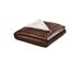 Zakary Flannel Reversible Heathered Sherpa Throw Blanket (90"x90"/ Brown)