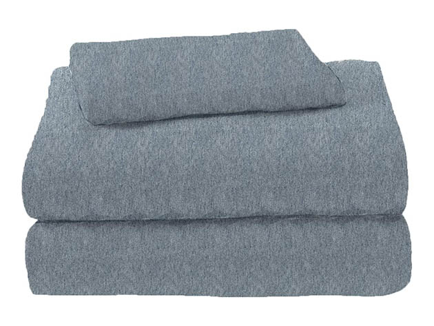 Soft Tees Luxury Cotton Modal Jersey Knit Sheet Set (Chambray)