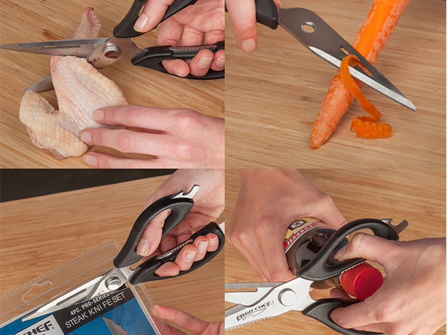Pro-Series Multi-Function Kitchen Shears with Magnet Holder