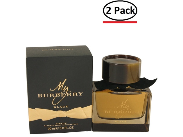 My Burberry Black by Burberry Eau De Parfum Spray 3 oz for Women (Package of 2)