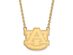 14k Gold Plated Silver Auburn U Large 'AU' Pendant Necklace