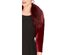 Tahari Asl Women's Velvet Faux-Fur-Collar Shrug Jacket  Purple Size Extra Large
