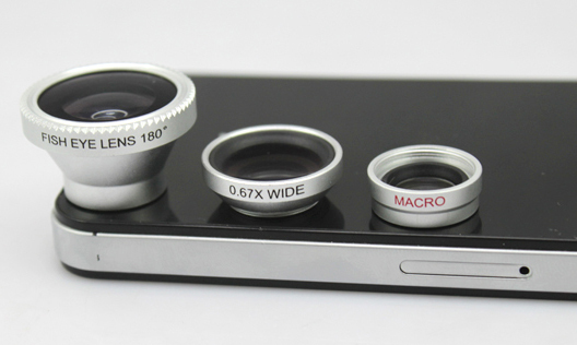 The Silver iOS Camera Lens 3 Pack