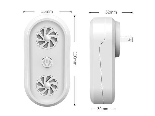 Dual-Speaker Ultrasonic Pest Repeller
