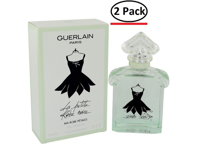 La Petite Robe Noire Ma Robe Petales by Guerlain Eau Fraiche Eau De Toilette Spray 2.5 oz for Women (Package of 2)