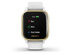 Garmin VENU SQ Smartwatch - Light Gold Bezel with White Case and Silicone Band