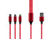 3-in-1 Multi-Charging Cable (Red)