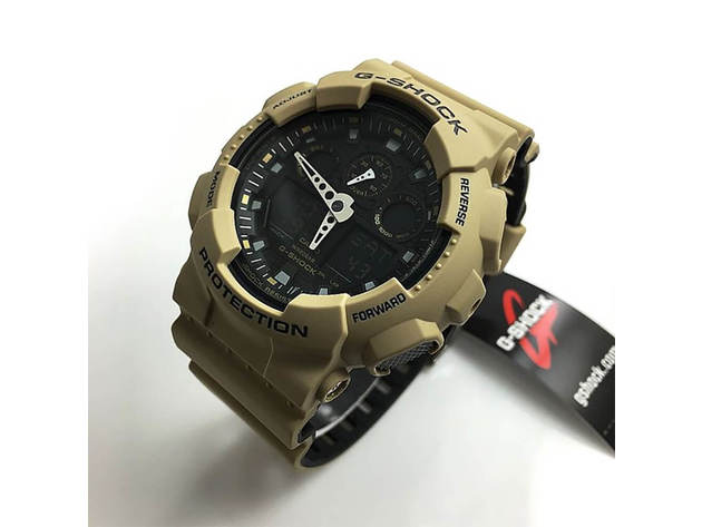 Casio GA100L8A Mens G-Shock XL Analog/Digital Sport Watch - Beige