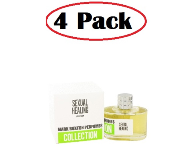 4 Pack of Sexual Healing by Mark Buxton Eau De Parfum Spray (Unisex) 3.4 oz