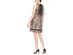 Robbie Bee Women's Petite Metallic Illusion Trapeze Dress Yellow Size Small