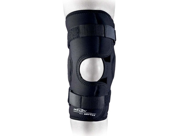 Donjoy Drytex Sport Hinged Knee Sleeve, Helps to Stabilize Knee, Large: 53-60 cm, Black