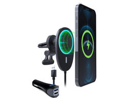 Naztech MagLock 15W Wireless Charging Vent Mount