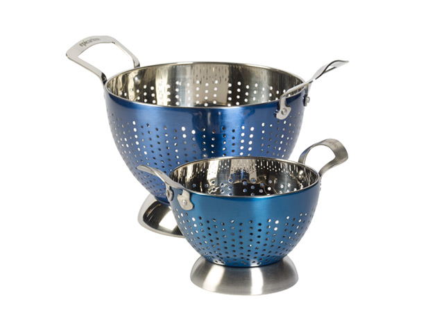 Epicurious® 5-Piece Mixing Bowl & Colander Set (Blue)