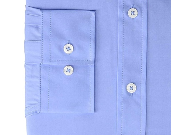 Nick Graham Men's Modern Fit Solid Dress Shirt Blue Size 16x34-35 |  StackSocial
