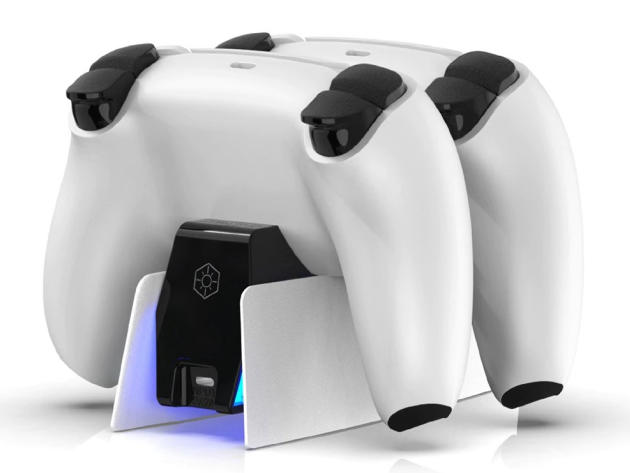 PS5 Wireless Controller Dual Charging Dock Station (White)