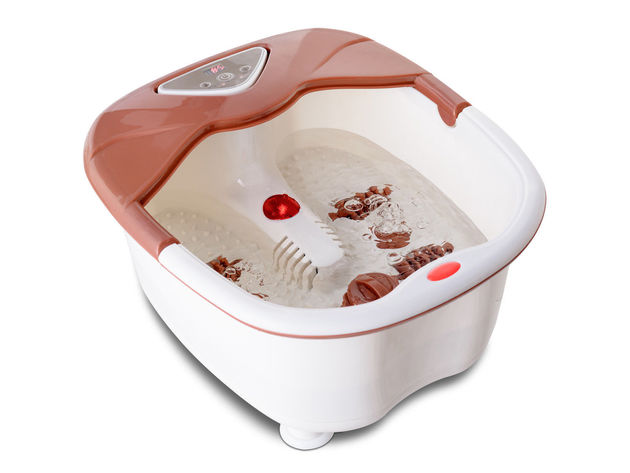 Costway Foot Spa Bath Massager LCD Display Temperature Control Heat Infrared Bubbles