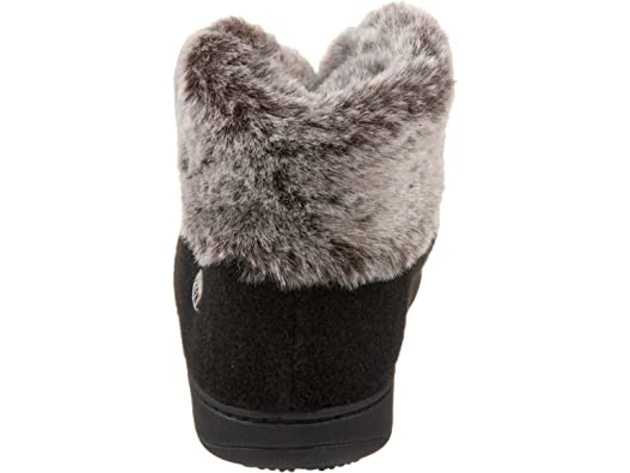 Acorn Womens Full Coverage Style Faux Fur Chinchilla Bootie Ii, Medium - Black